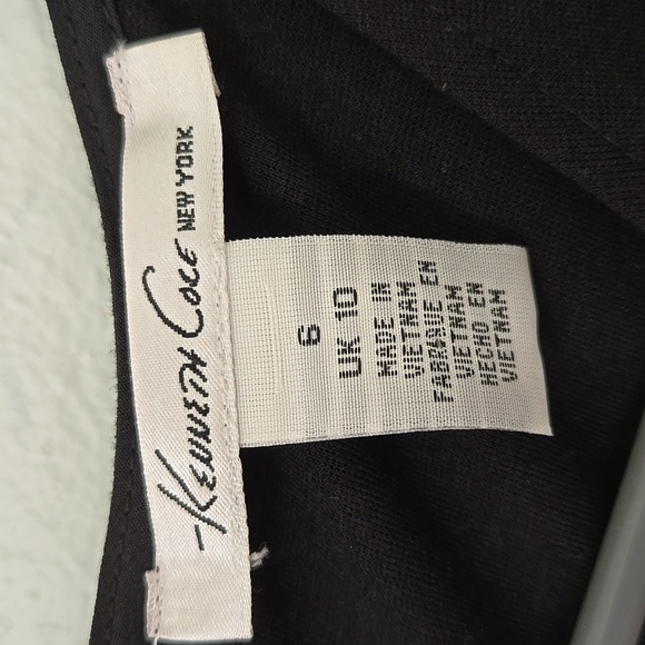 KENNETH COLE Black Sheath Dress Size 6 - Picture 7 of 9